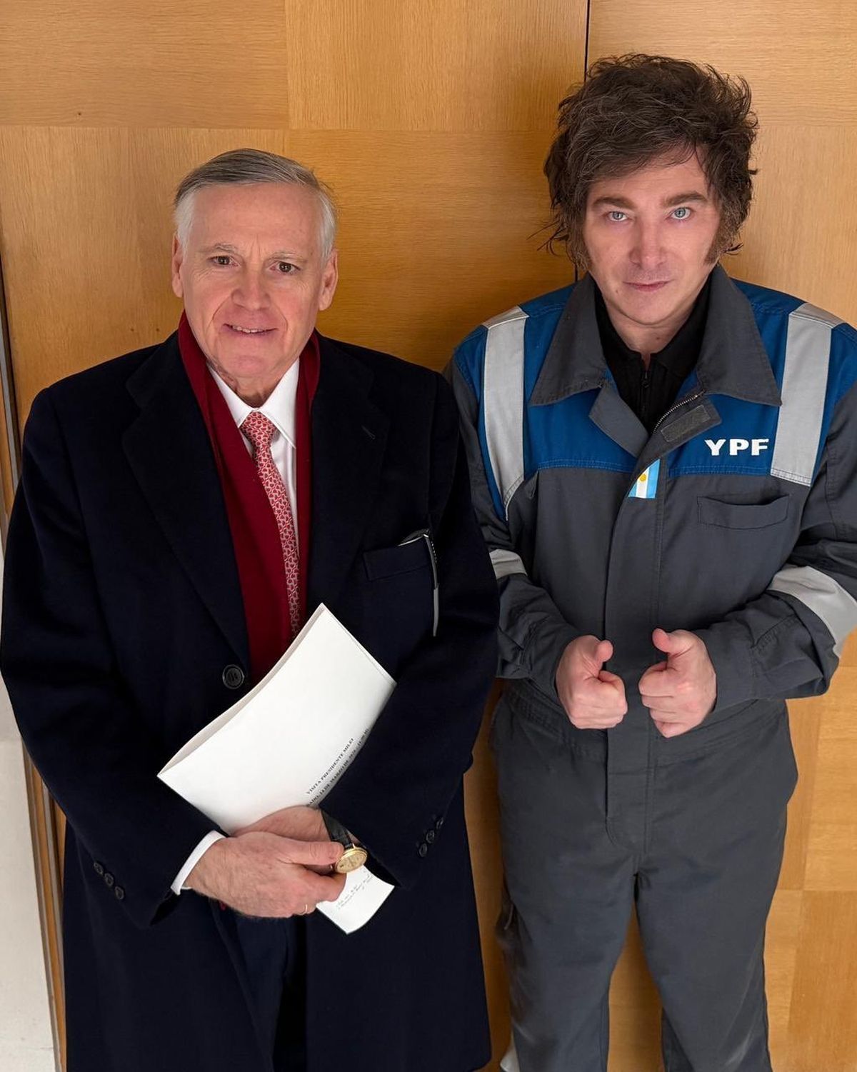 El economista español Jesús Huerta de Soto y el presidente Javier Milei. El economista español Jesús Huerta de Soto y el presidente Javier Milei.