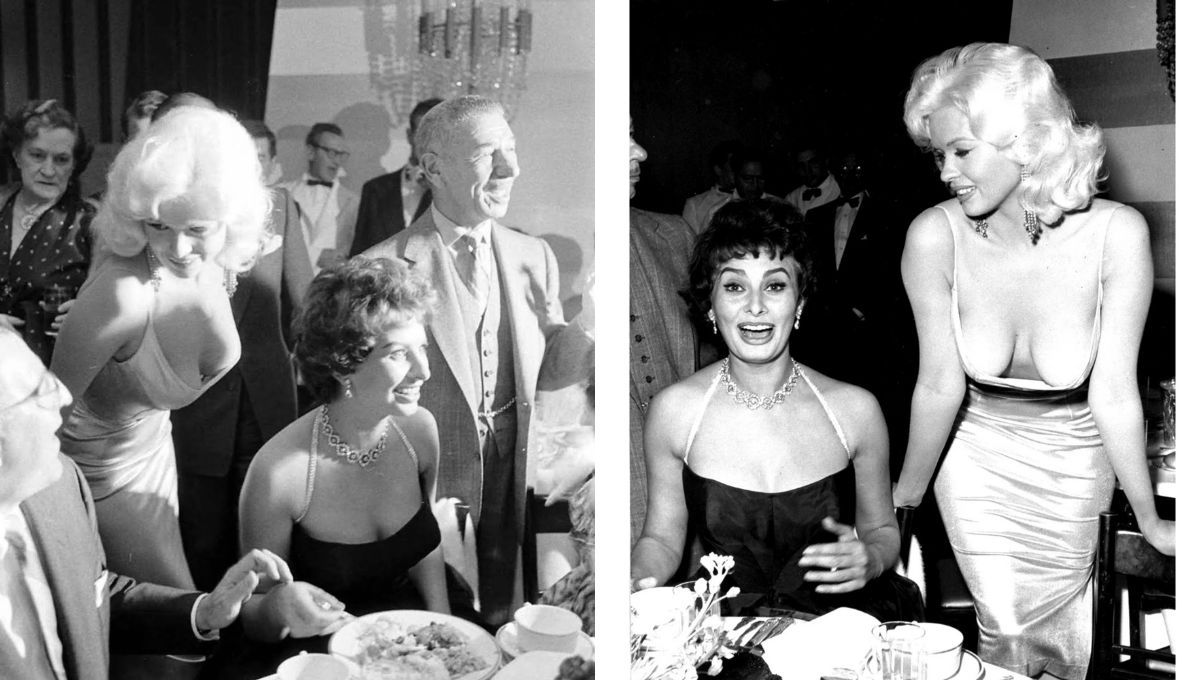 Sophia Loren y Jayne Mansfield. Sophia Loren y Jayne Mansfield.
