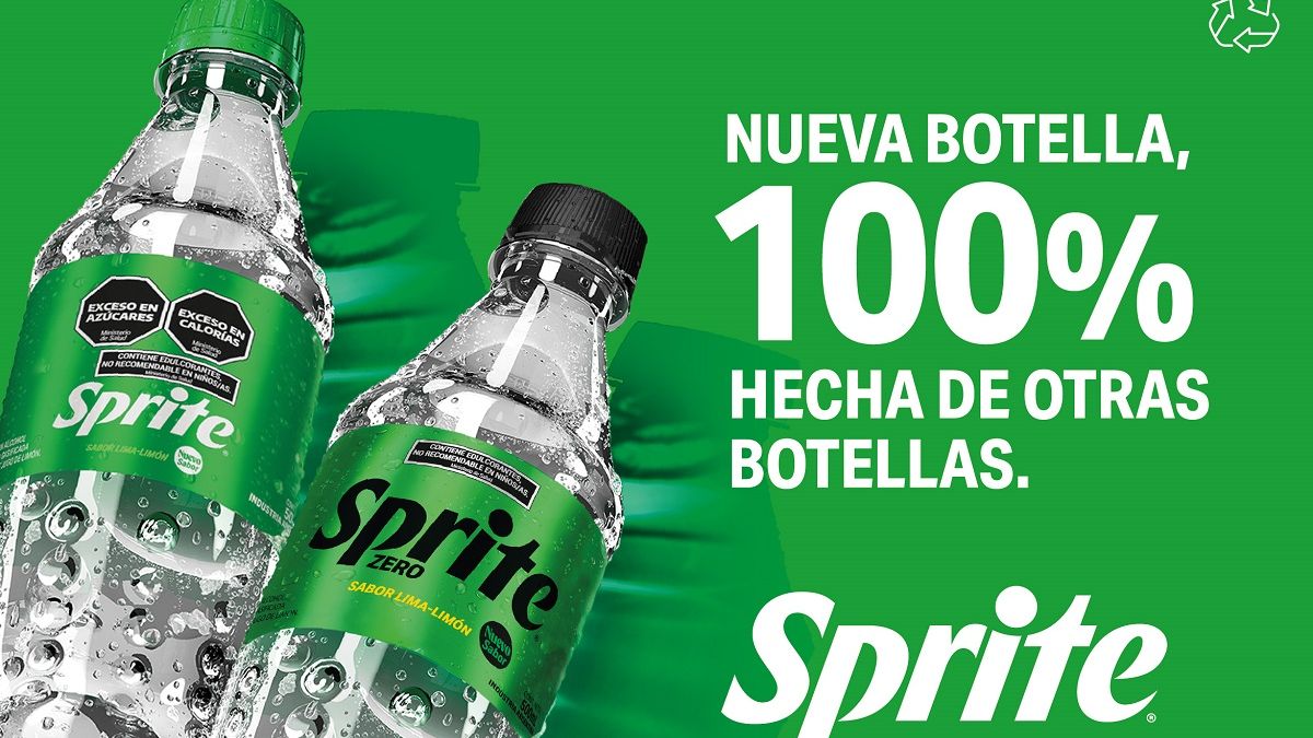 Sprite lanza su botella 100% reciclada