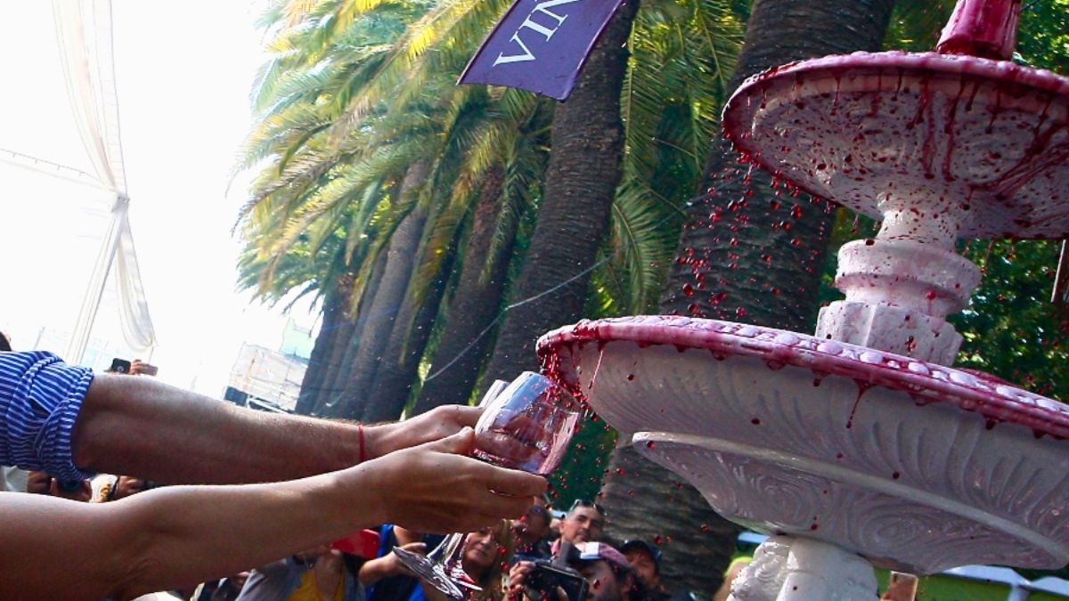 El vino también es una tradición en este pueblo. El vino también es una tradición en este pueblo.