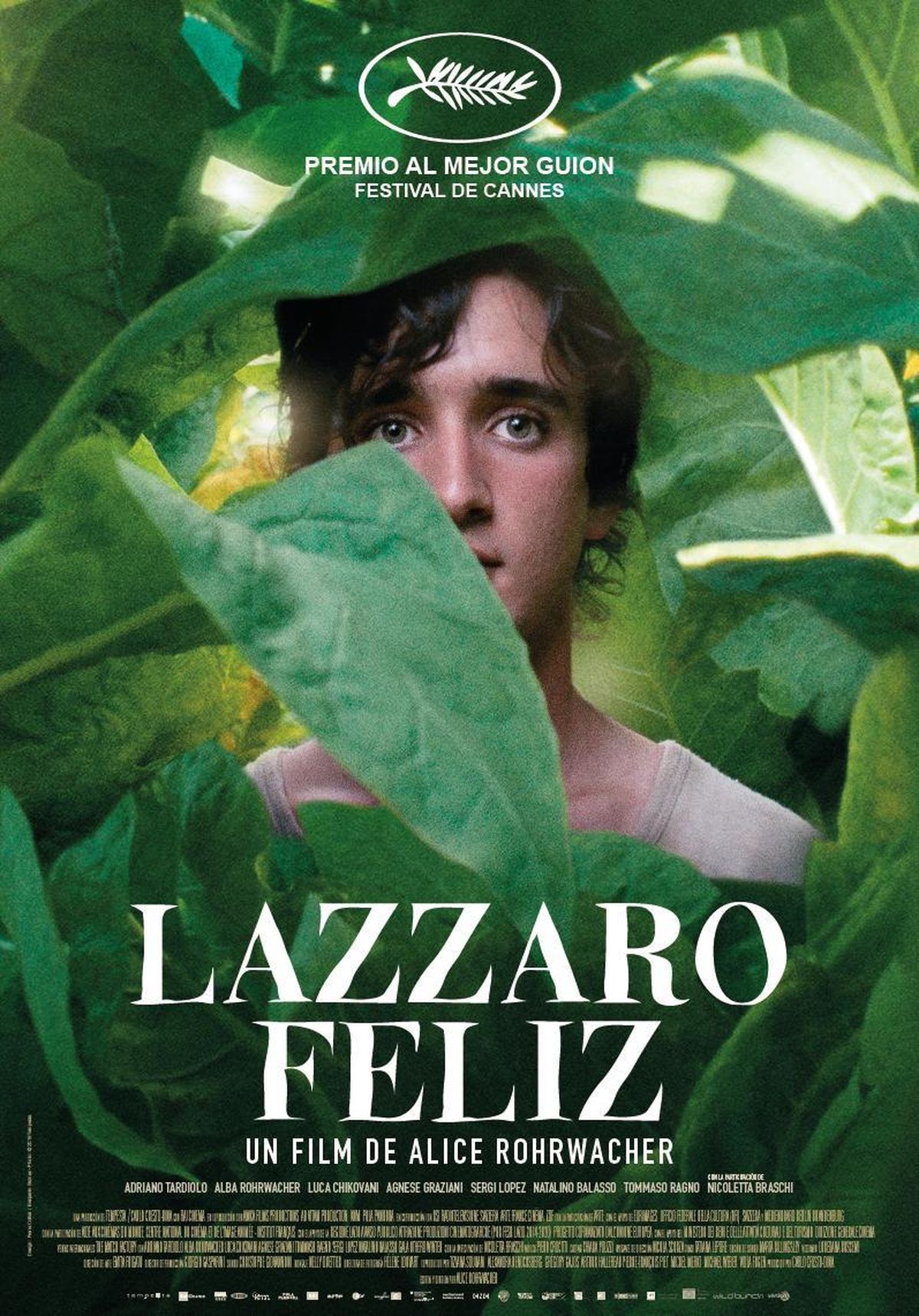 Lazzaro feliz. Lazzaro feliz, ganó el Festival de Cannes al mejor guion, con el actor, Adriano Tardiolo. Lazzaro feliz. Lazzaro feliz, ganó el Festival de Cannes al mejor guion, con el actor, Adriano Tardiolo.