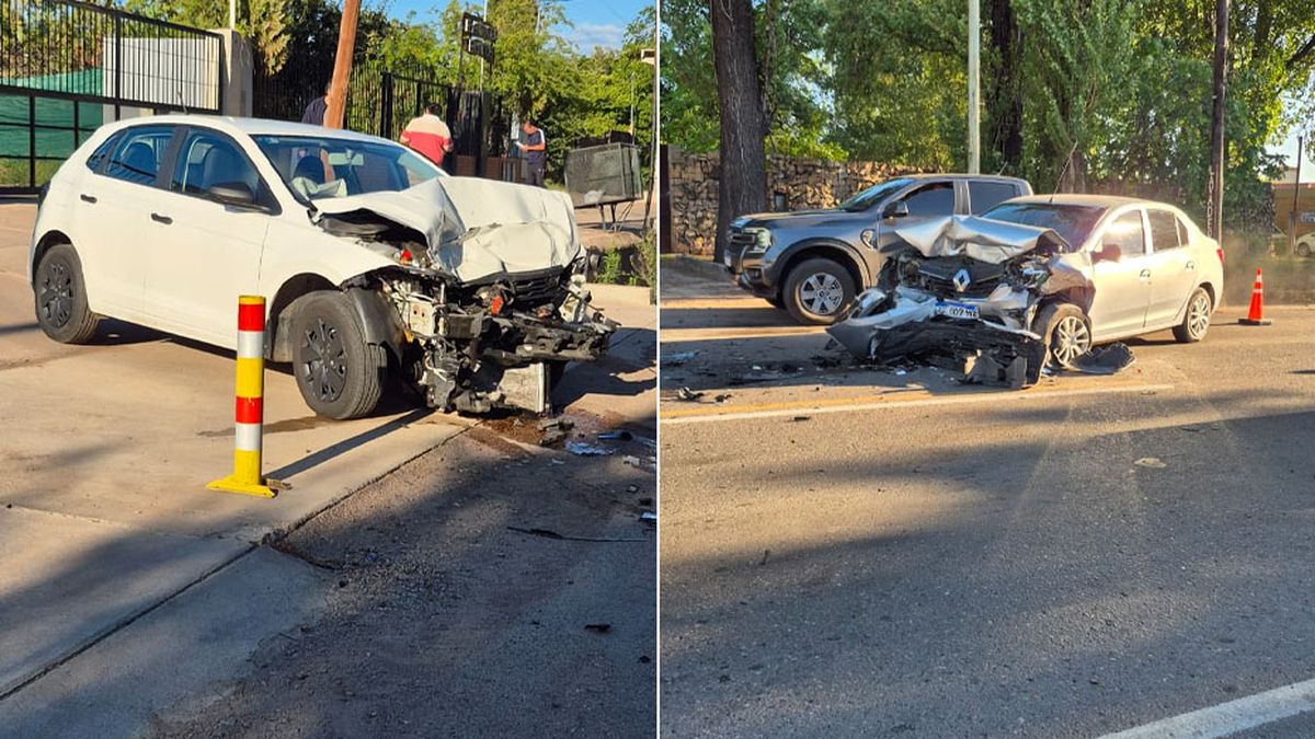 El accidente frontal sobre ruta 60 a metros de calle Terrada, en Luján, terminó con un auto sobre la calzada y otro sobre la vereda. El accidente frontal sobre ruta 60 a metros de calle Terrada, en Luján, terminó con un auto sobre la calzada y otro sobre la vereda.