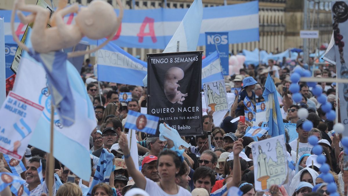 Este sábado realizaran marchas contra el aborto legal.