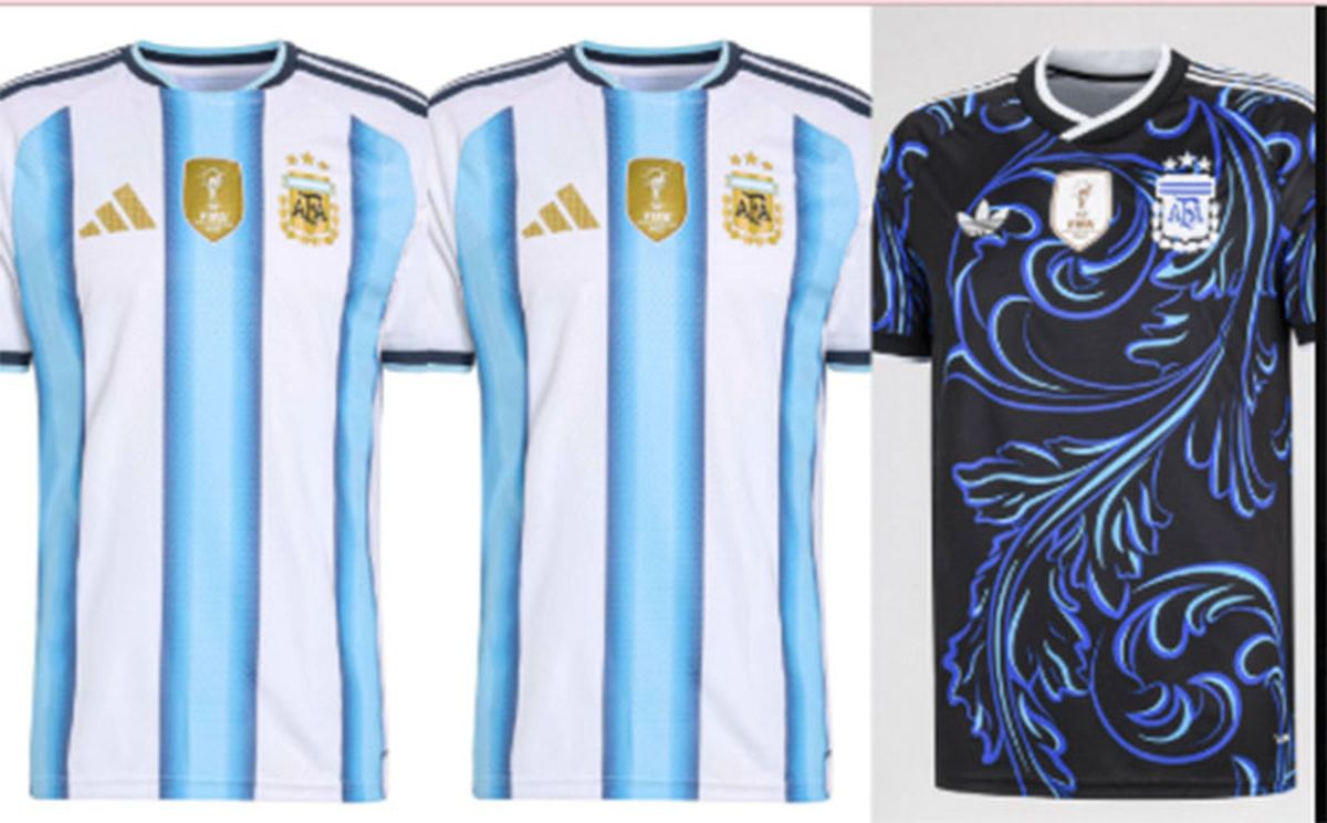 Estas son las camisetas que usar&aacute; la Selecci&oacute;n argentina en la fase de grupos del Mundial.