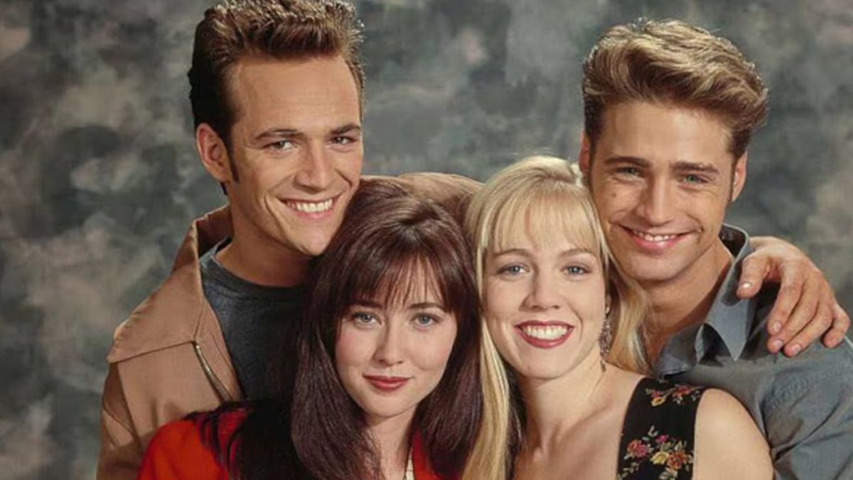 La actriz Shannen Doherty fue una de las protagonistas salientes de la serie televisiva Beverly Hills 90210 La actriz Shannen Doherty fue una de las protagonistas salientes de la serie televisiva Beverly Hills 90210