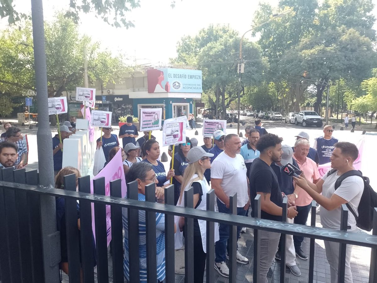 La manifestación de trabajadores gastronómicos.
