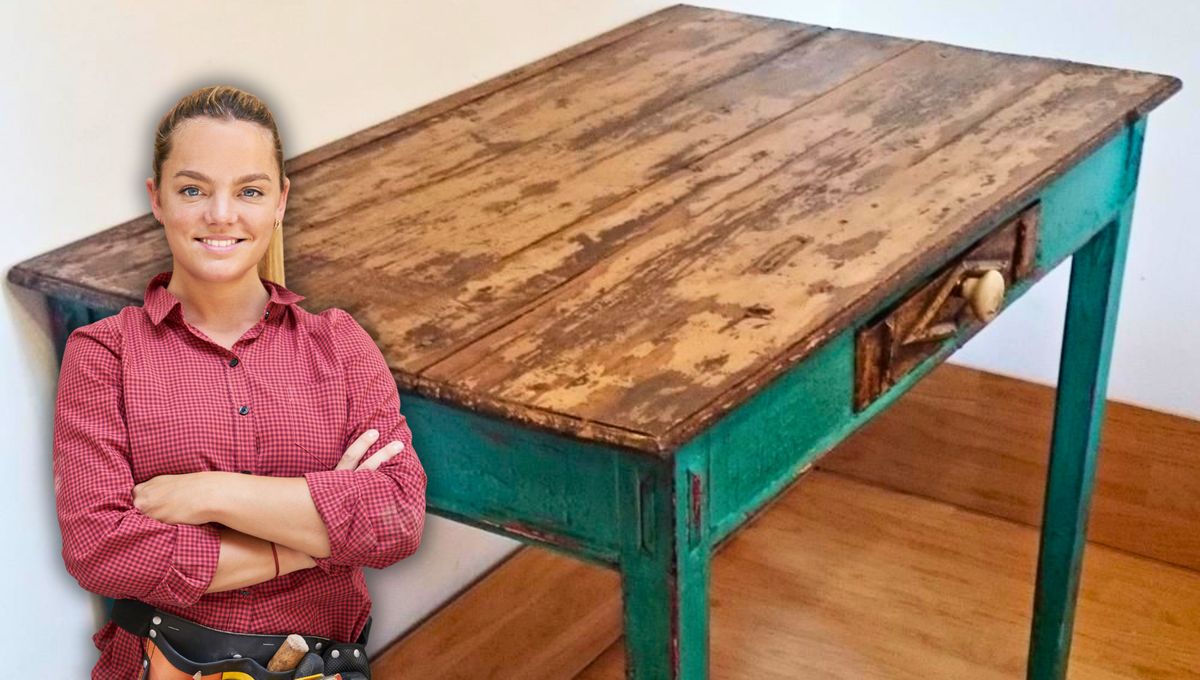 Paso a paso: te enseño a restaurar una mesa de madera vieja y desgastada