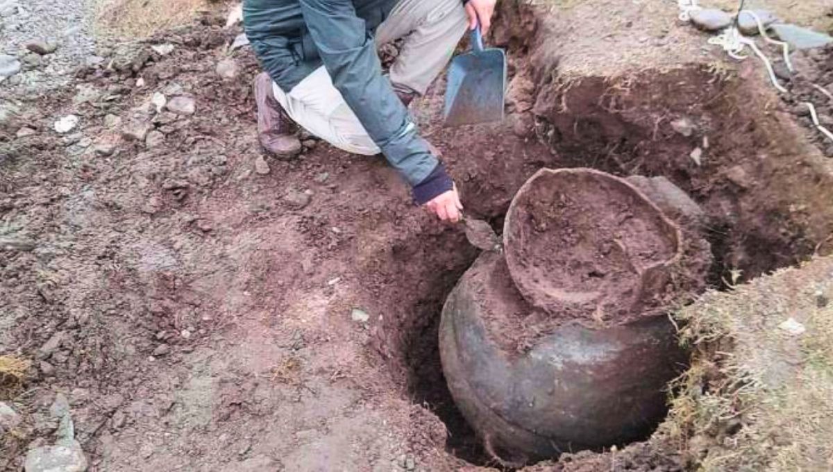Después del descubrimiento se comprobó que los restos habían sido intervenidos y no se encontraron restos ni otros materiales. Después del descubrimiento se comprobó que los restos habían sido intervenidos y no se encontraron restos ni otros materiales.