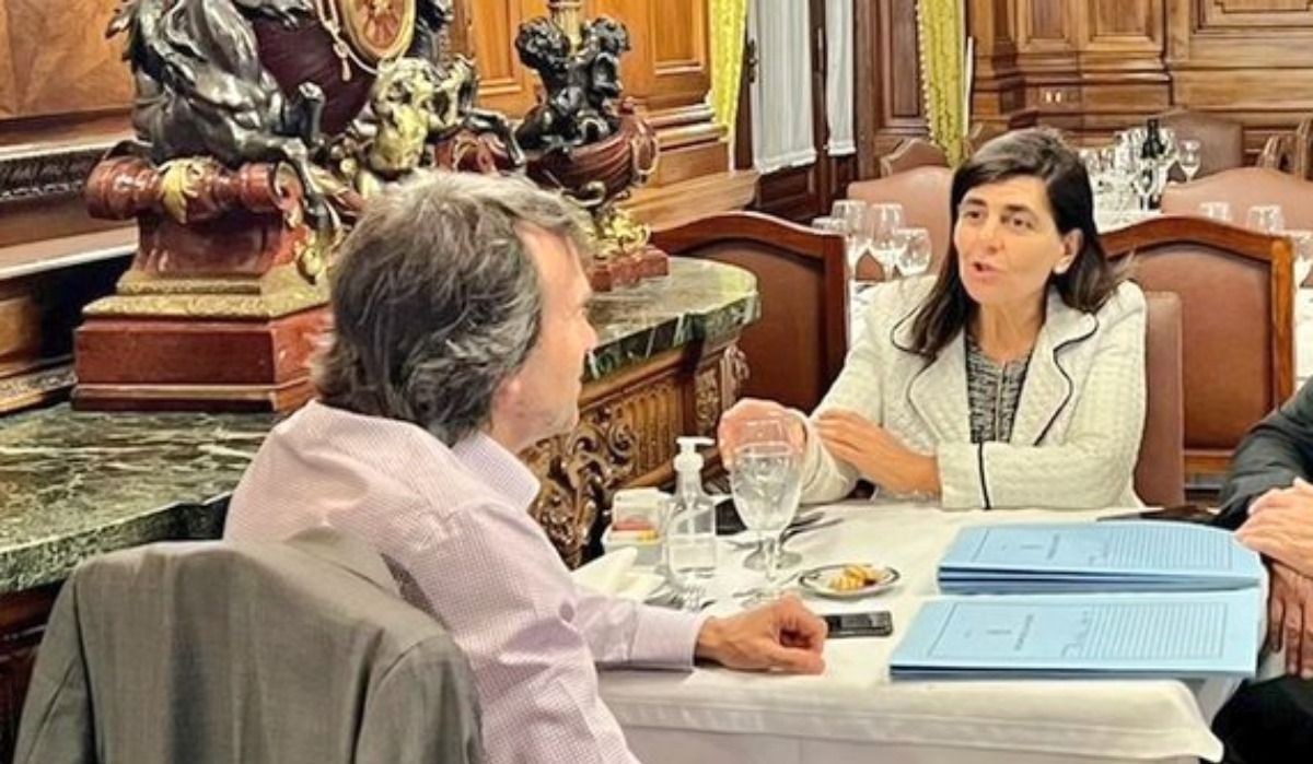 Juri y el diputado Lisandro Nieri, dos referentes de Mendoza en el Congreso de la Nación.