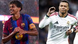 Lamine Yamal (Barcelona) y Kylian Mbappé (Real Madrid) son dos de las grandes figuras que tendrá el clásico español.