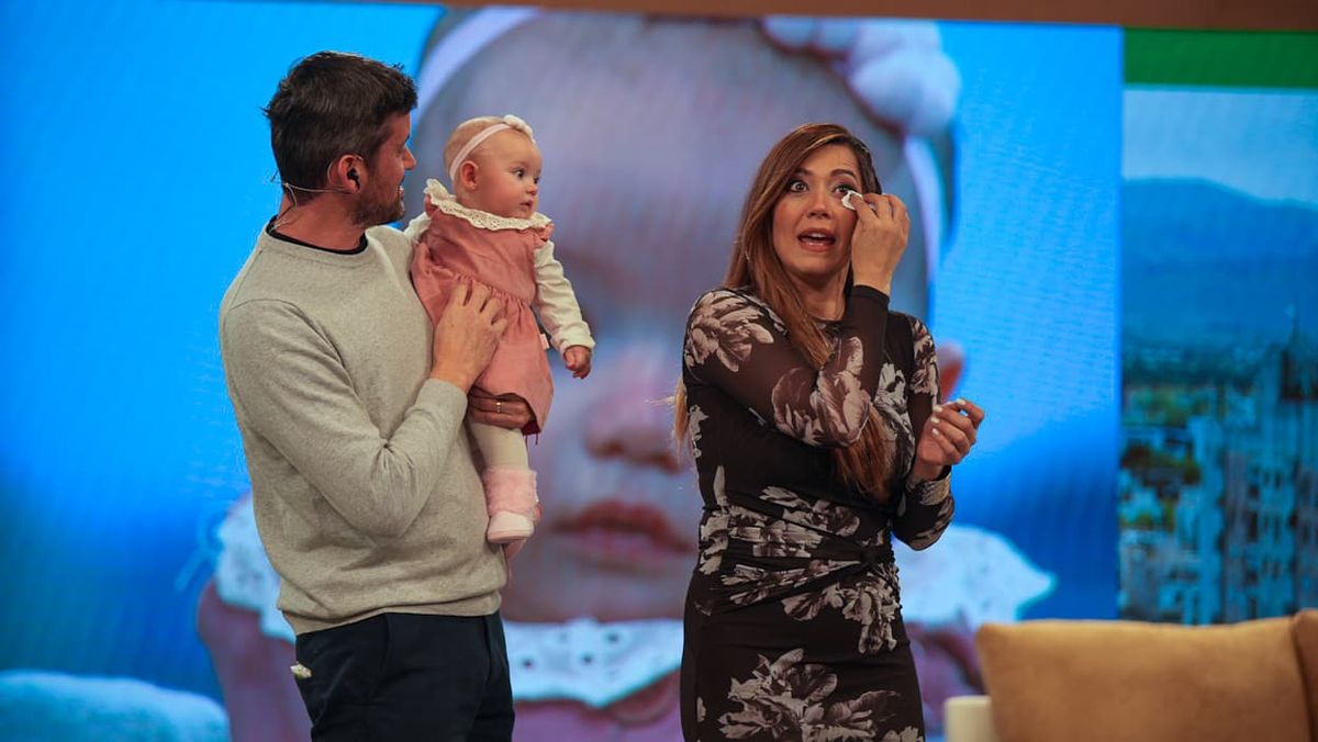 Hubo momentos de emoción en los que Gisela Campos no pudo contener las lágrimas al mostrar a su beba de cuatro meses. Hubo momentos de emoción en los que Gisela Campos no pudo contener las lágrimas al mostrar a su beba de cuatro meses.