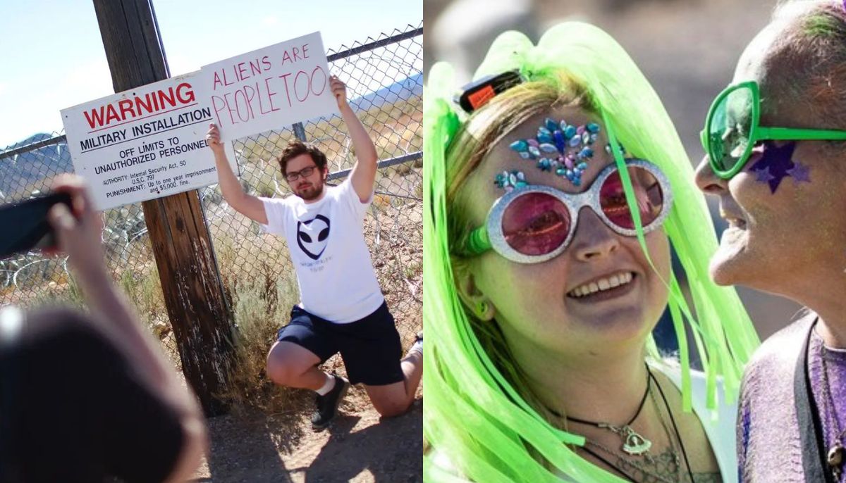 No se puede entrar al Área 51. Esta base militar estadounidense está fuertemente custodiada y restringida. No se puede entrar al Área 51. Esta base militar estadounidense está fuertemente custodiada y restringida.