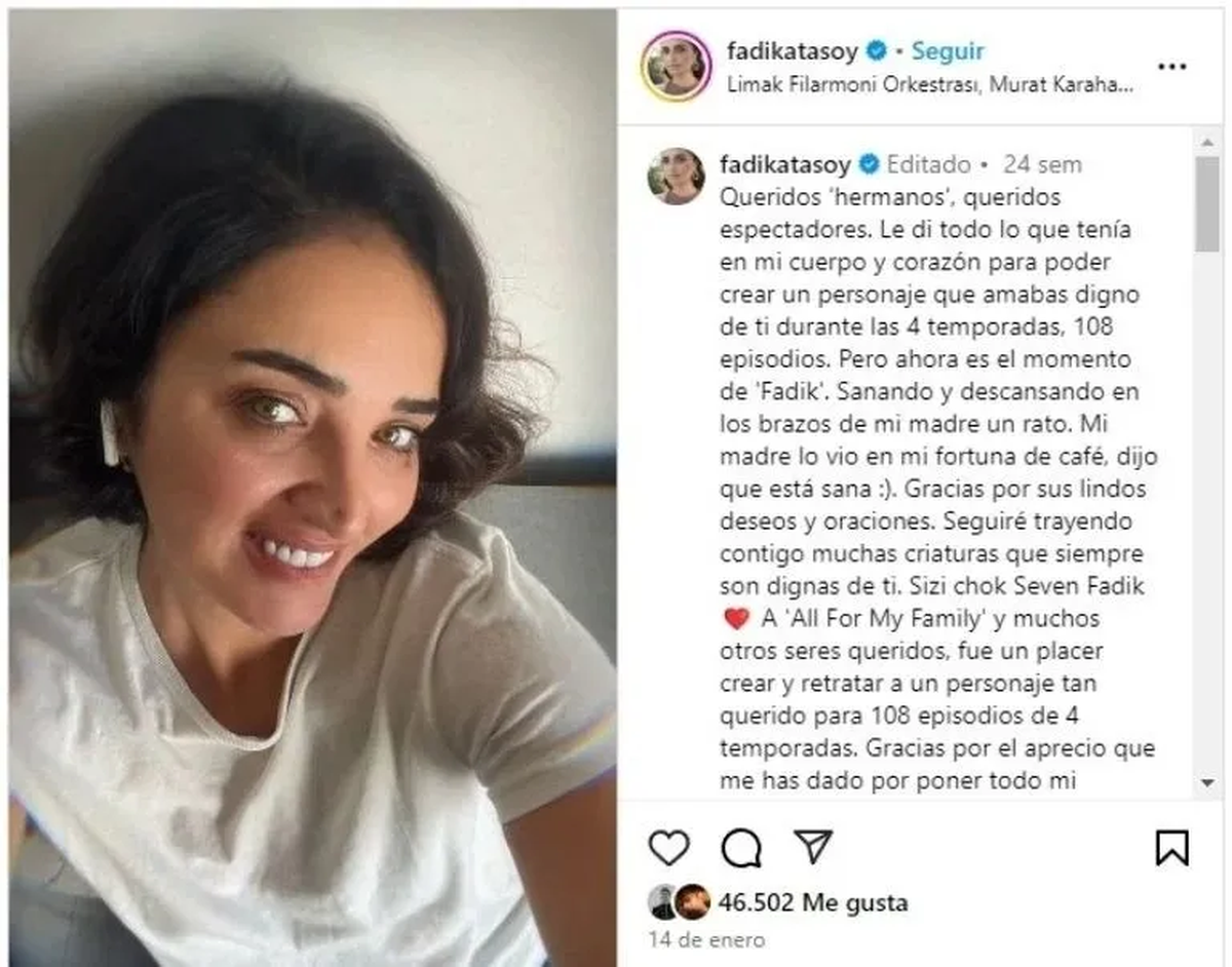 Revelaron la razón por la que una actriz de "Todo por mi hogar" dejó la telenovela de Turquía. Revelaron la razón por la que una actriz de "Todo por mi hogar" dejó la telenovela de Turquía.