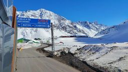 volvio a cerrar el paso cristo redentor y esperan hasta 70 cm de nieve