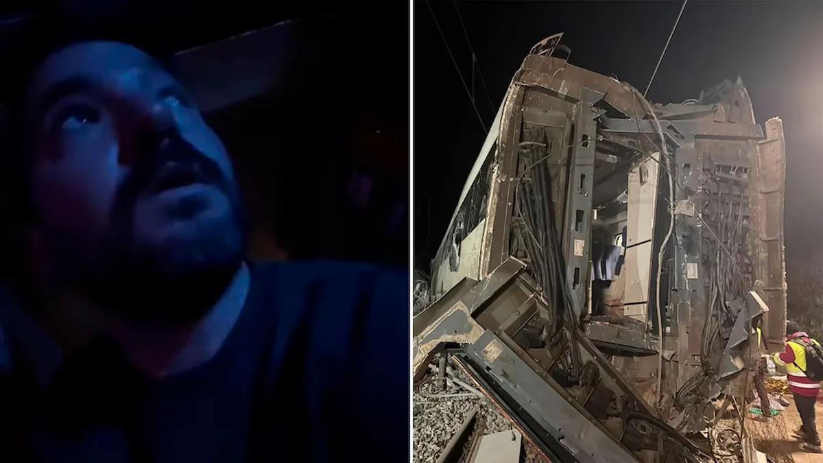 El argentino Lucas Merayo, conocido en las redes como Merakio, fue uno de los pasajeros que viajaba en el tren que descarriló ayer, domingo, en España