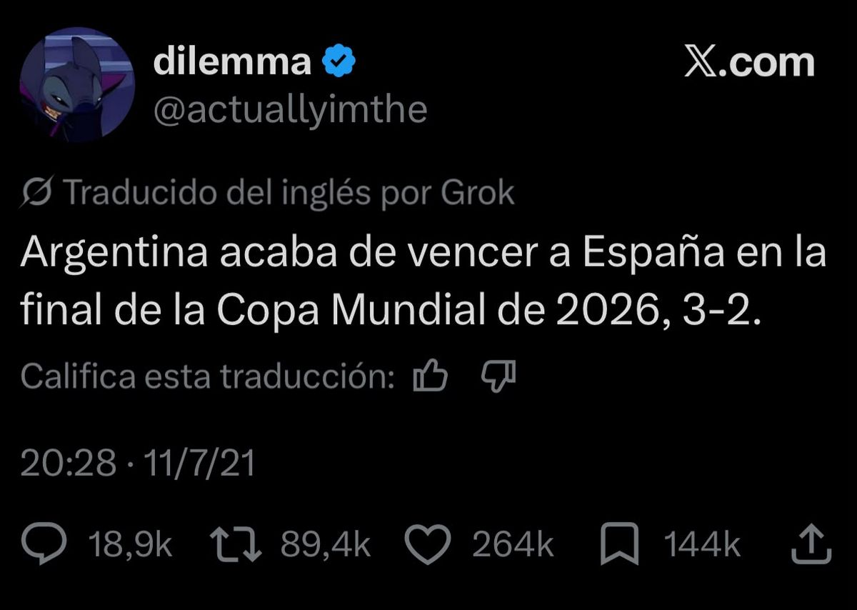 El tuit ya cuenta con más de 250.000 