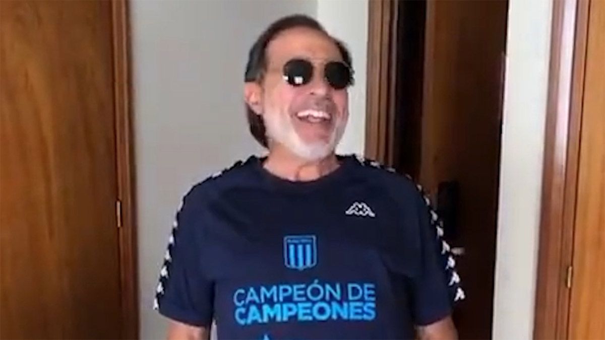 Guillermo Francella no pudo ocultar el dolor por la chance desaprovechada de Racing.