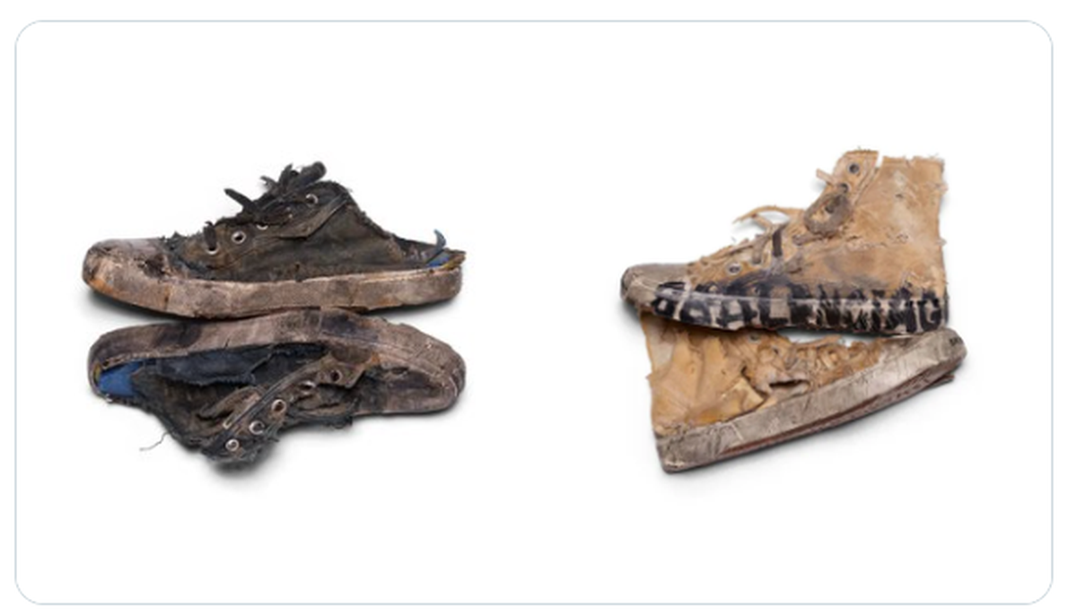 Las zapatillas que mostró Balenciaga en su campaña no son las que están a la venta.