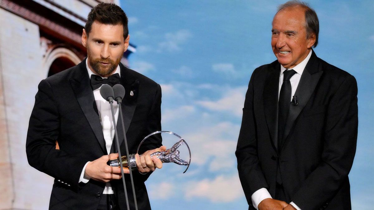 Lionel Messi y Hugo Porta
