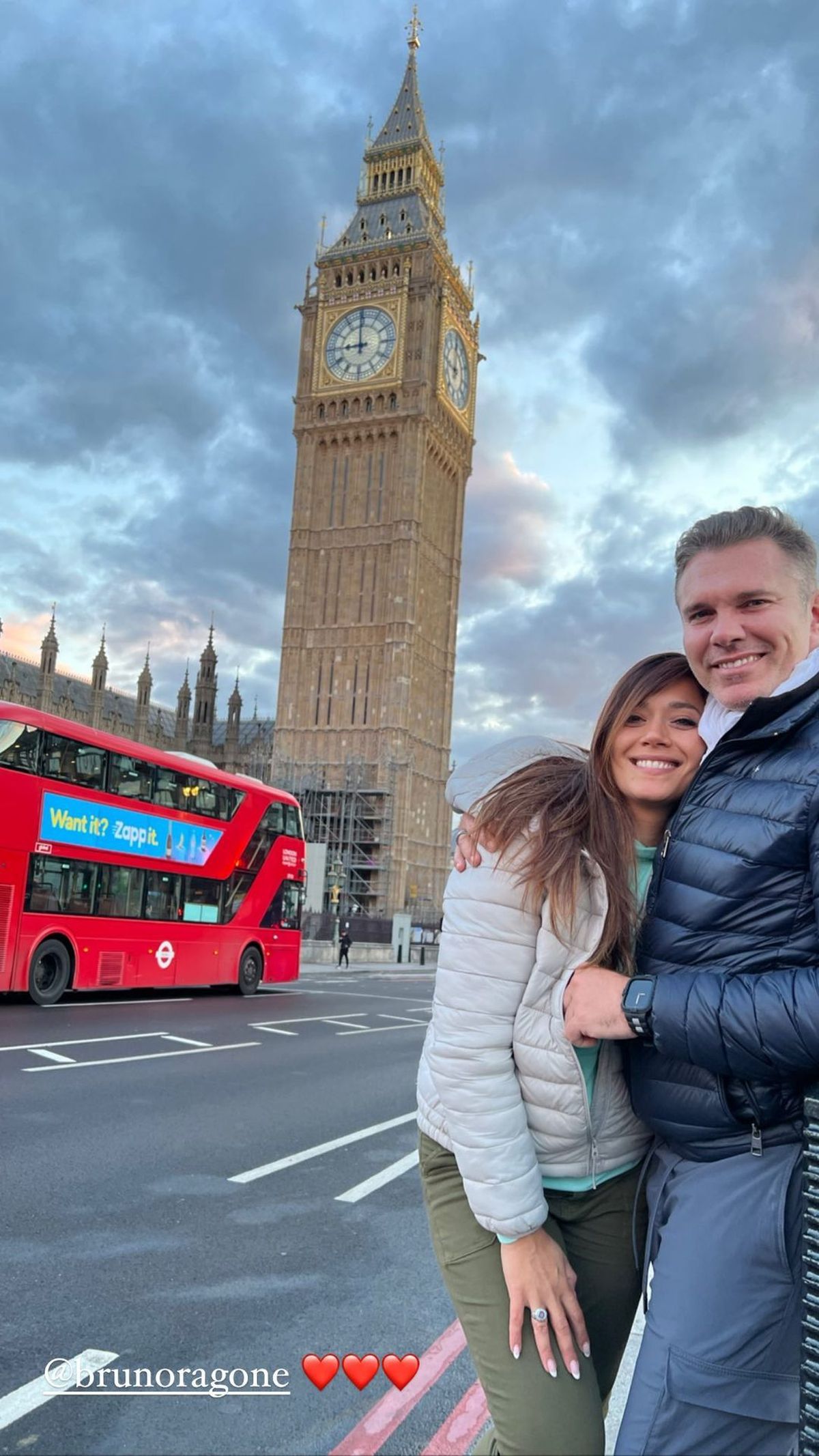 Gisela Campos y Bruno Ragone en Londres