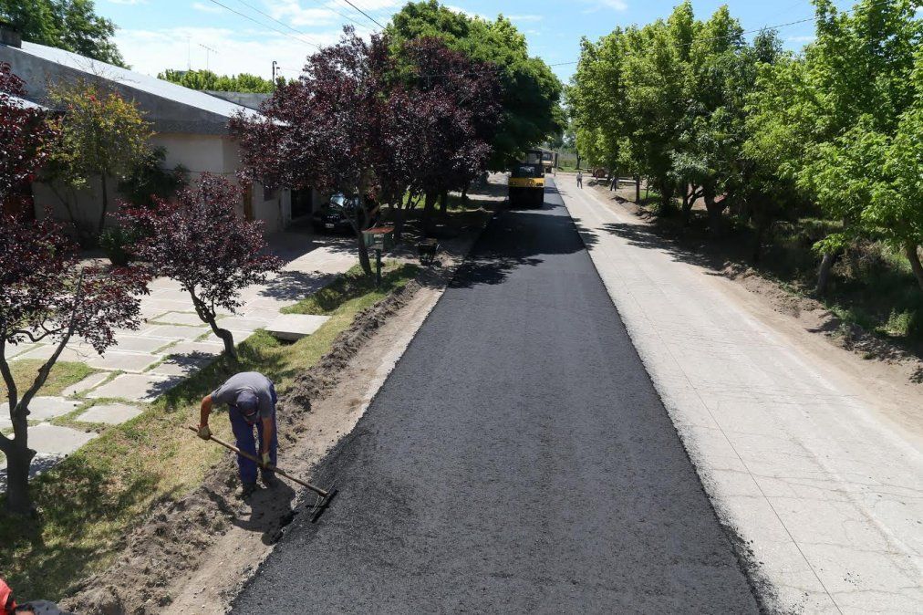 Comenzaron las obras de asfalto en Goudge