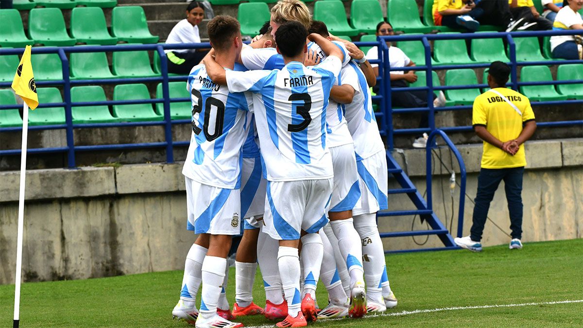 La Selección argentina Sub 17 goleó a Perú.