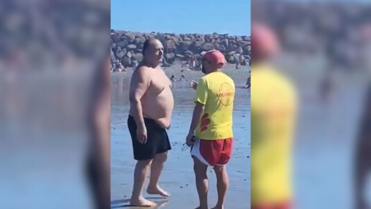 Pelea en la playa: guardavidas se pelearon a trompadas con un turista y los echaron
