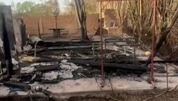 se prendio fuego un canaveral en lavalle y se incendiaron 7 casas