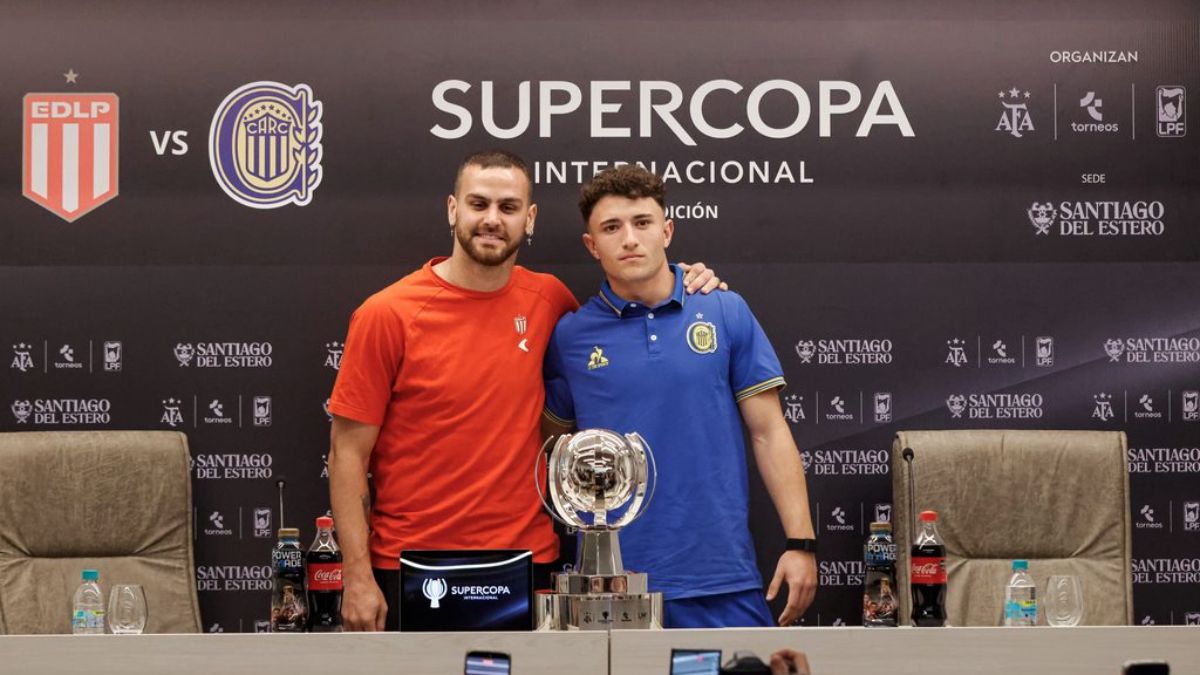 Leandro González Pírez, por Estudiantes; e Ignacio Ovando, por Rosario Central, estuvieron en la conferencia de prensa donde se presentó el partido por la Supercopa Internacional. Leandro González Pírez, por Estudiantes; e Ignacio Ovando, por Rosario Central, estuvieron en la conferencia de prensa donde se presentó el partido por la Supercopa Internacional.