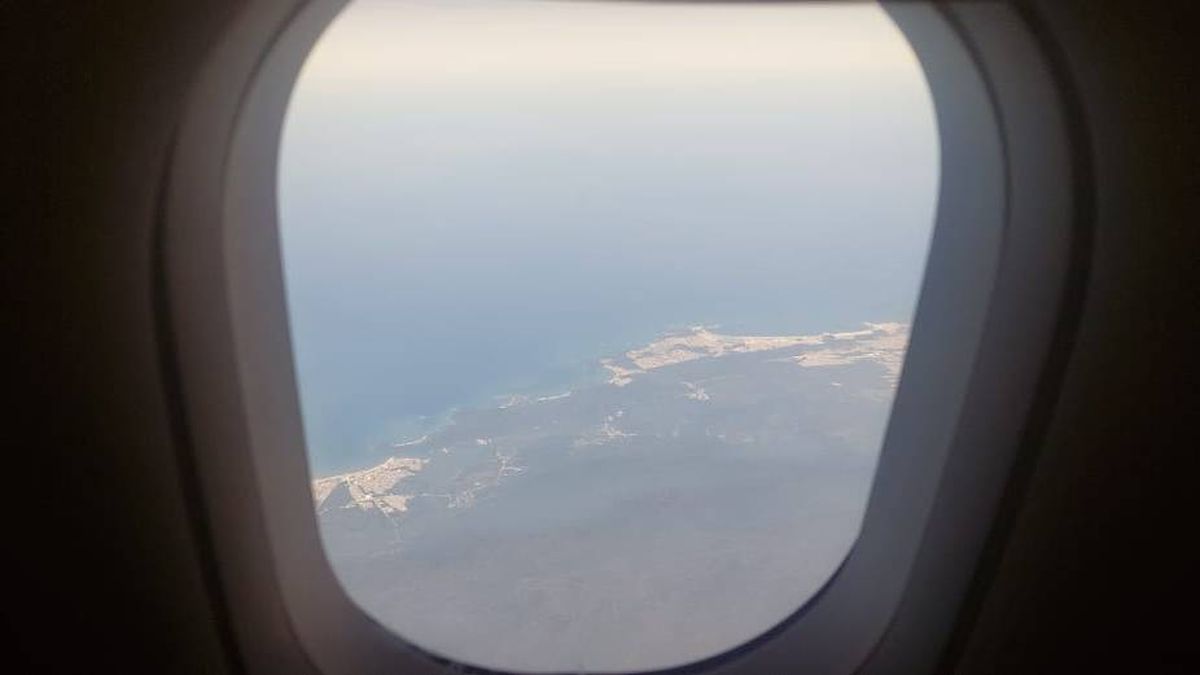 Las primeras imágenes de Río desde el avión de JetSmart. Las primeras imágenes de Río desde el avión de JetSmart.