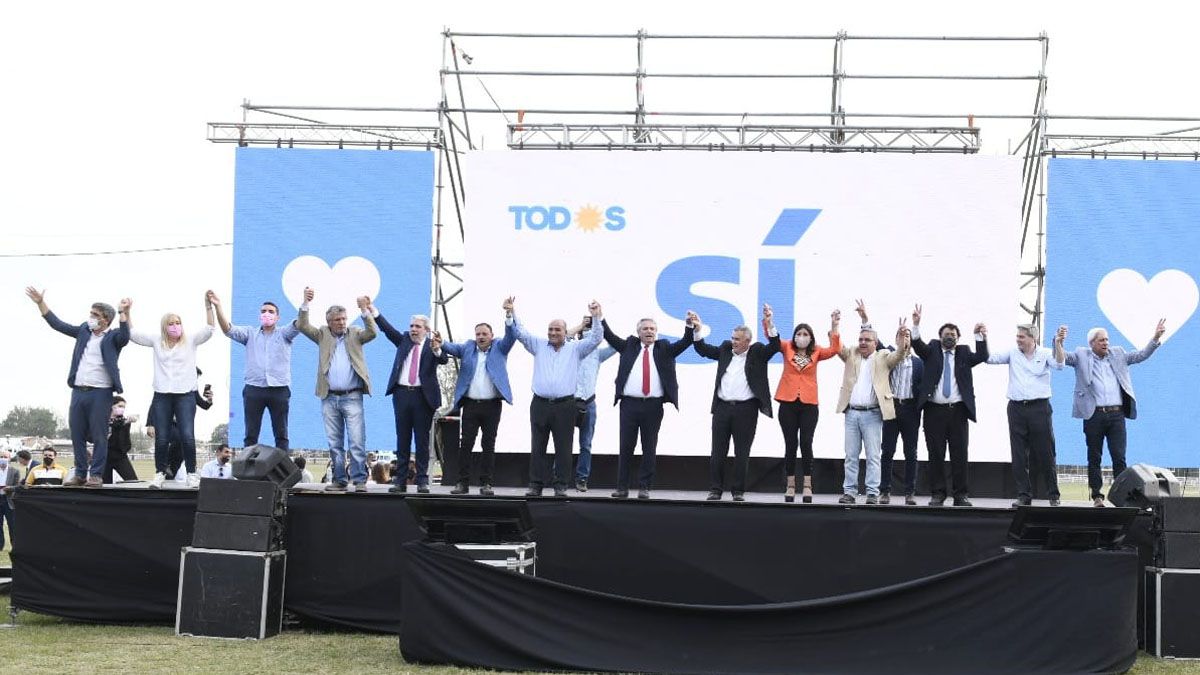 Peronistas unidos. Así se mostraron en Tucumán.