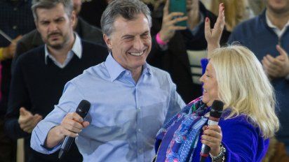 Macri y Carrió en otros tiempos.