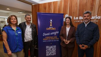 Sangre de Campeones llegó al Centro Médico de La Bancaria en la Ciudad de Mendoza