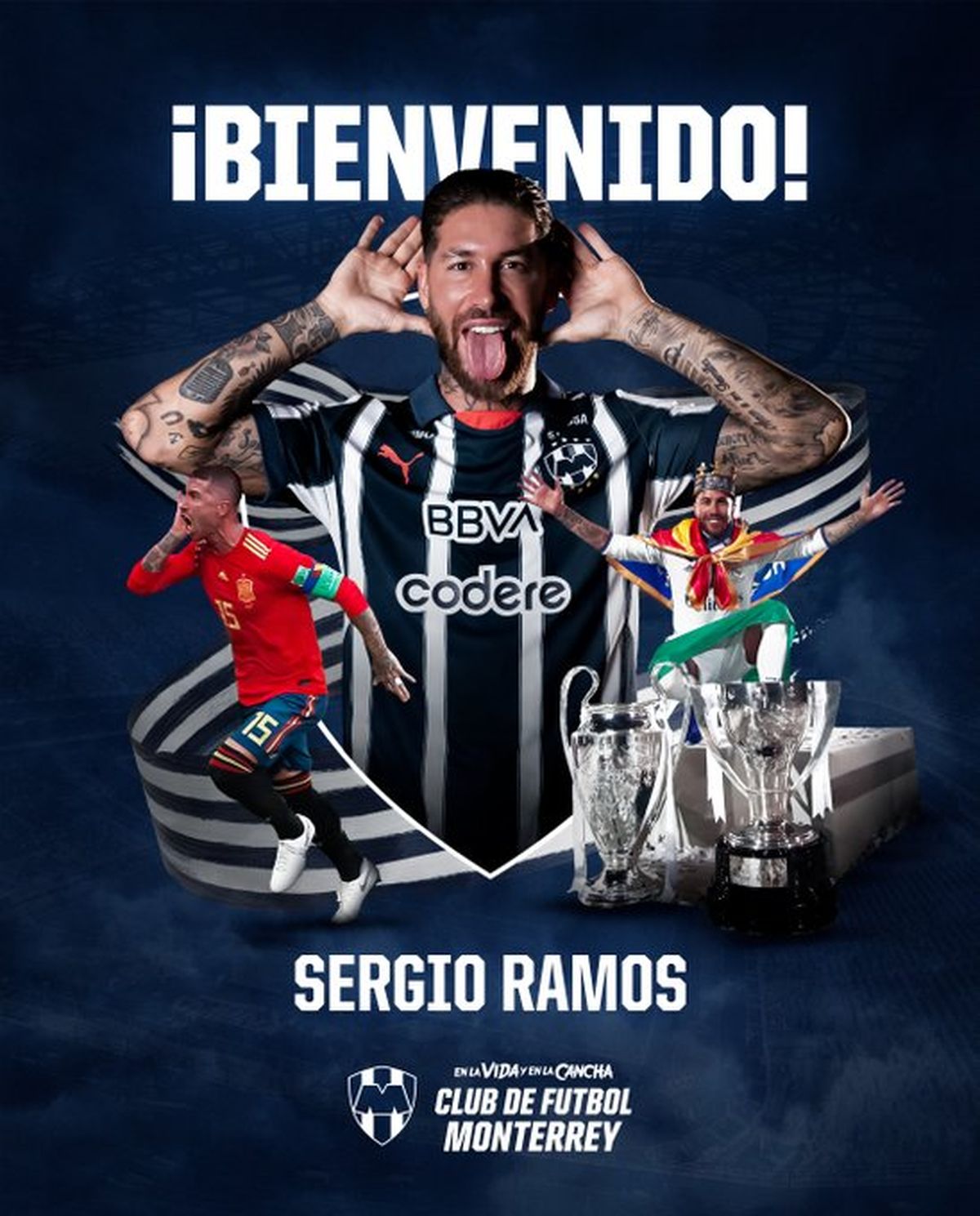 Sergio Ramos recibió la bienvenida de su nuevo club.