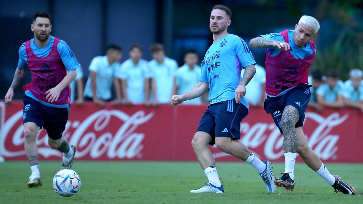 Enzo Fernández es uno de los ex River de la Scaloneta