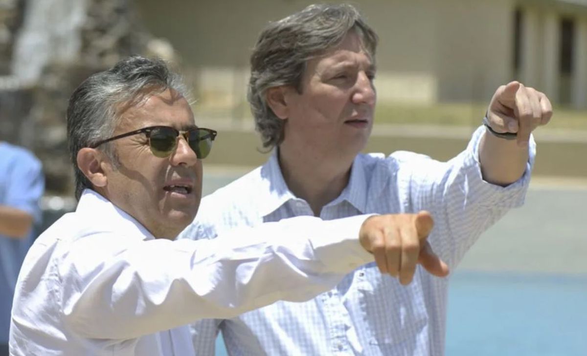 El gobernador Alfredo Cornejo y el presidente del PJ Mendoza