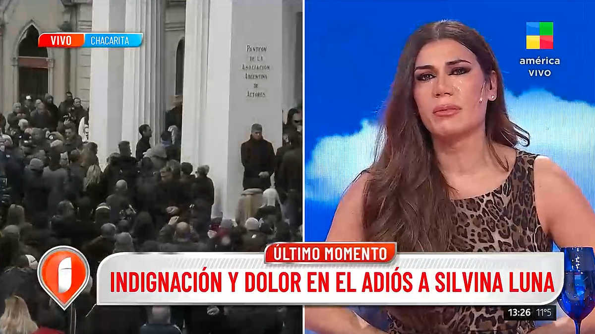 Silvina Luna: Florencia de la V completamente quebrada en vivo