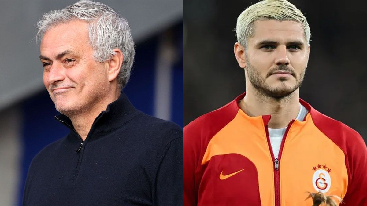 José Mourinho y Mauro Icardi.