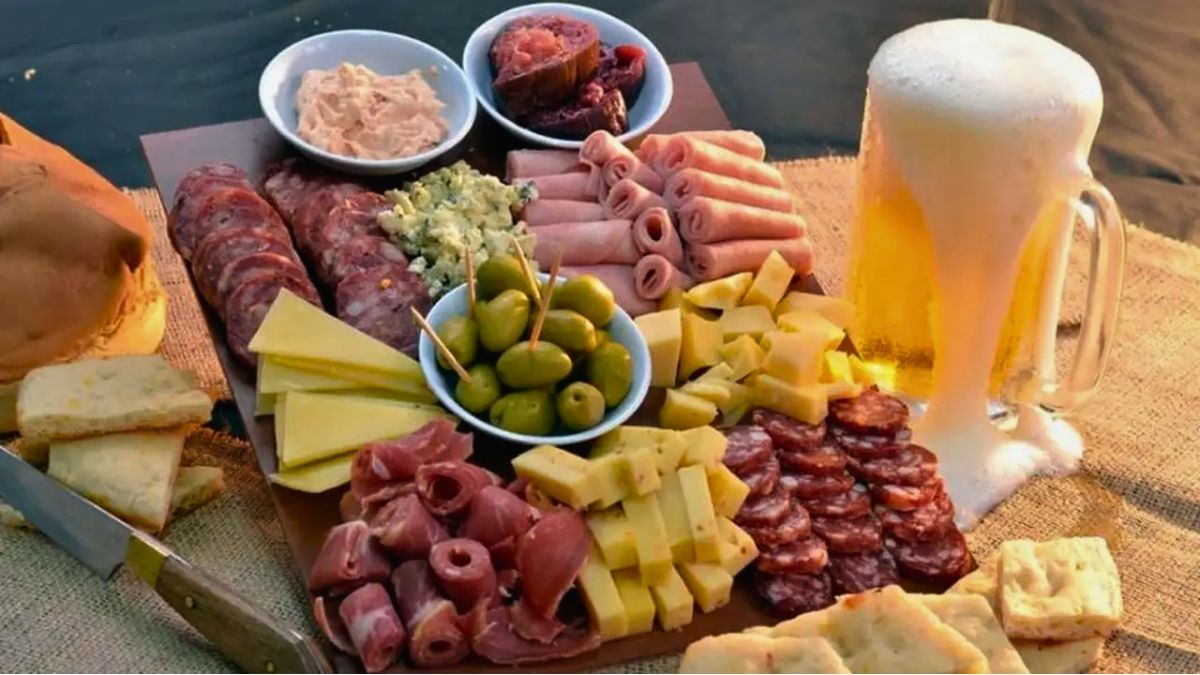 Picada y cerveza