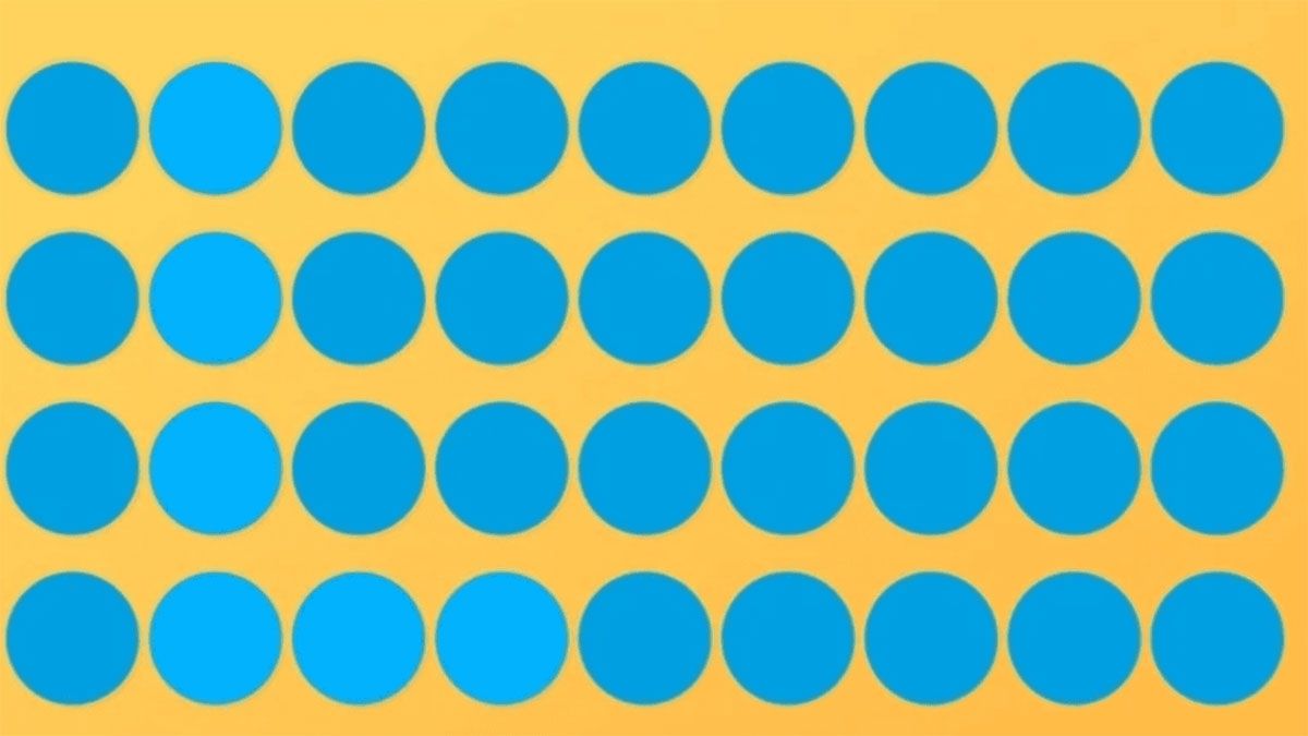 No es para nada sencillo encontrar la letra oculta entre los círculos, en este complejo acertijo visual.