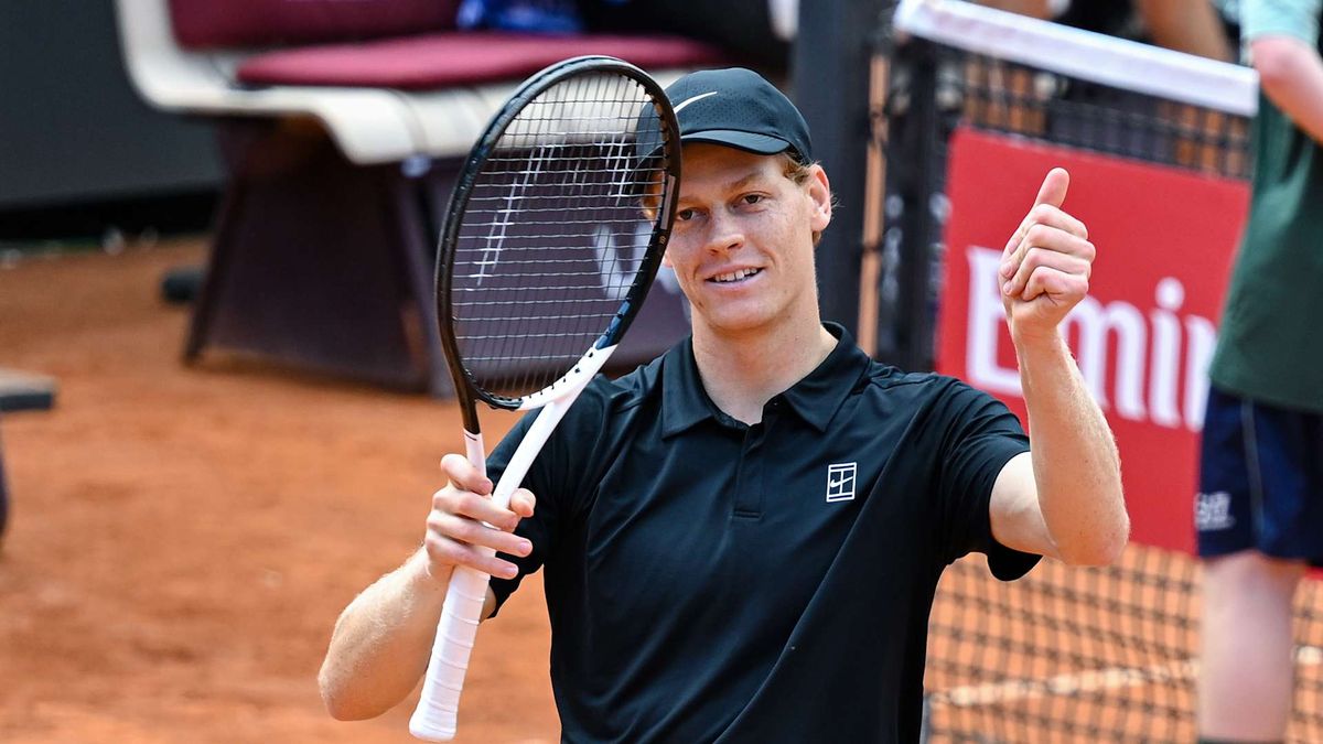 Jannik Sinner imparable. Batió récords y buscará ganar este domingo el Masters de Roma, único Masters 1000 que no ha ganado.