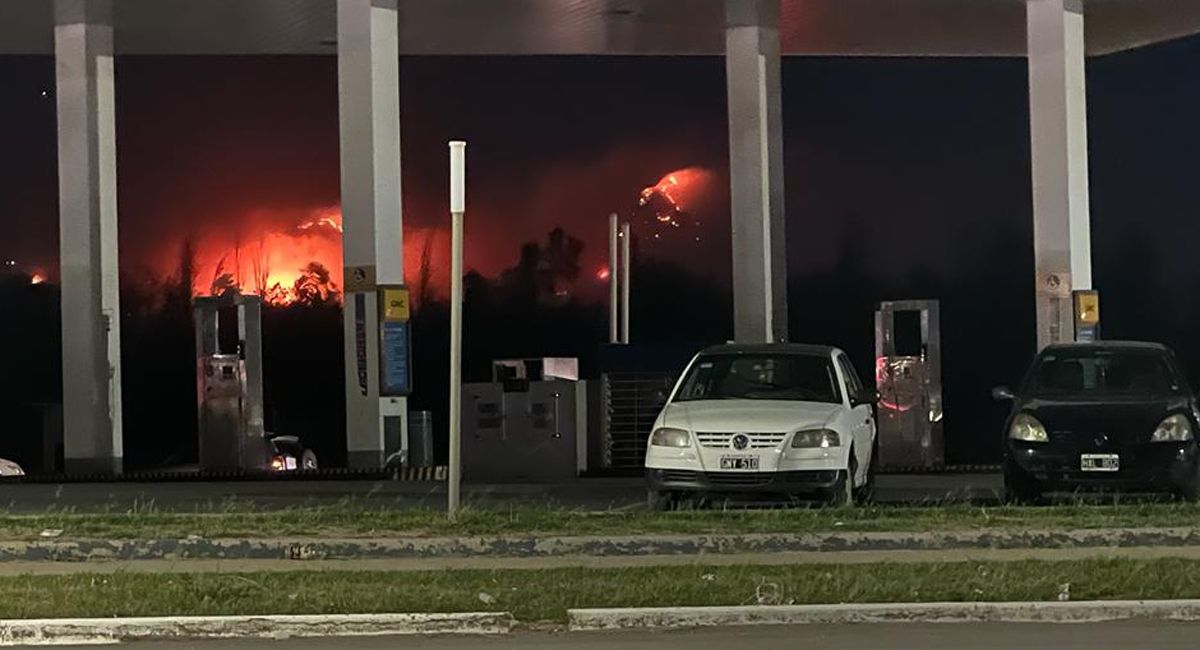 Así se veía el panorama frente al salón de fiestas Desert, en la Panamericana. Así se veía el panorama frente al salón de fiestas Desert, en la Panamericana.
