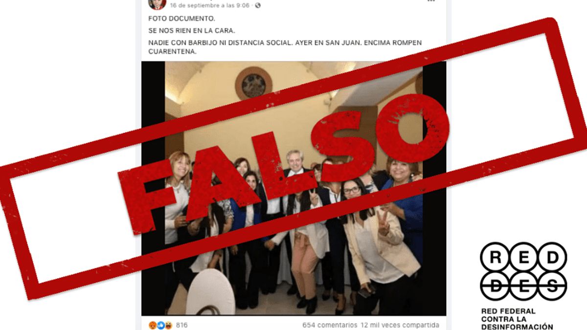 Aaseguraron a Chequeado que la foto que circula en redes sociales no es actual.