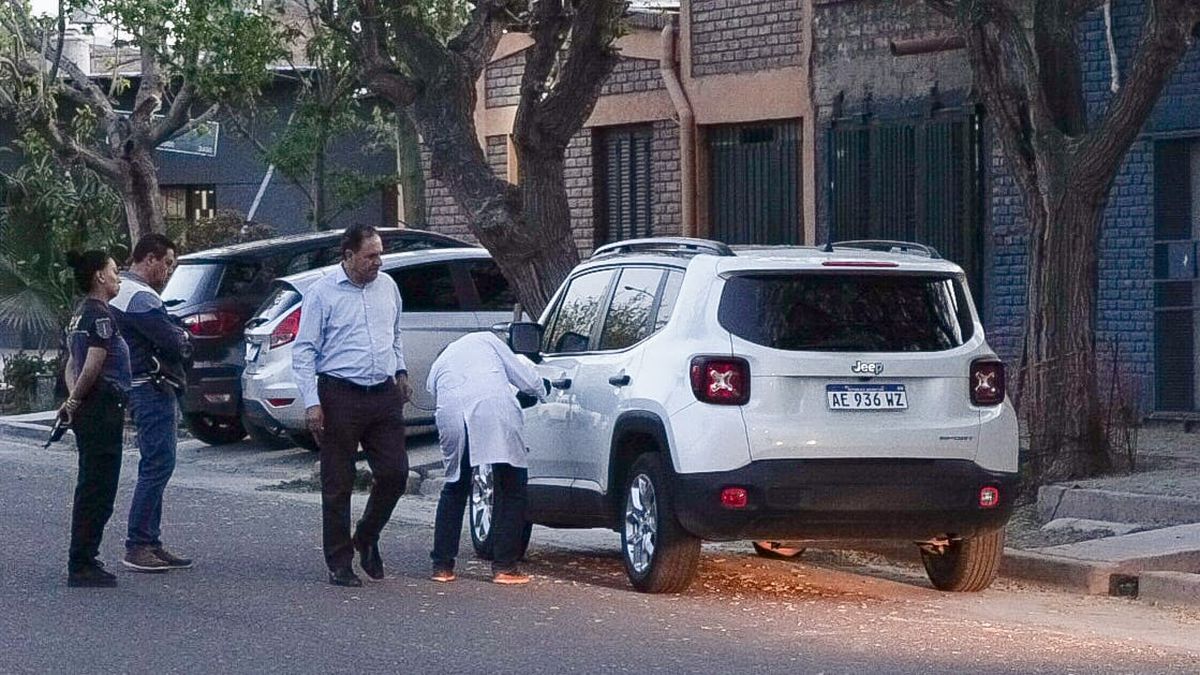 Uno de los vehículos que usaron los delincuentes.