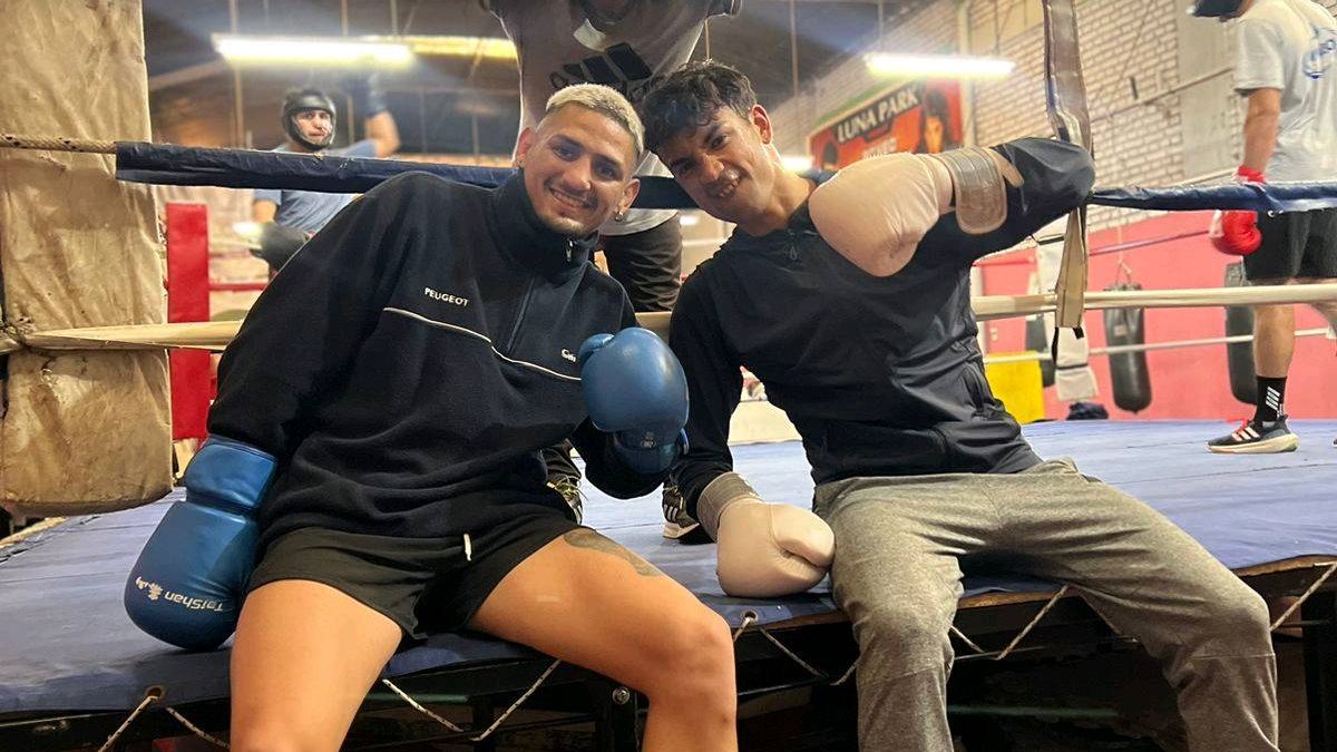 Lasherinos. El Popó Mafauad y su compañero Lucas El Misil Aguilera, listos para una sesión de sparring. Lasherinos. El Popó Mafauad y su compañero Lucas El Misil Aguilera, listos para una sesión de sparring.