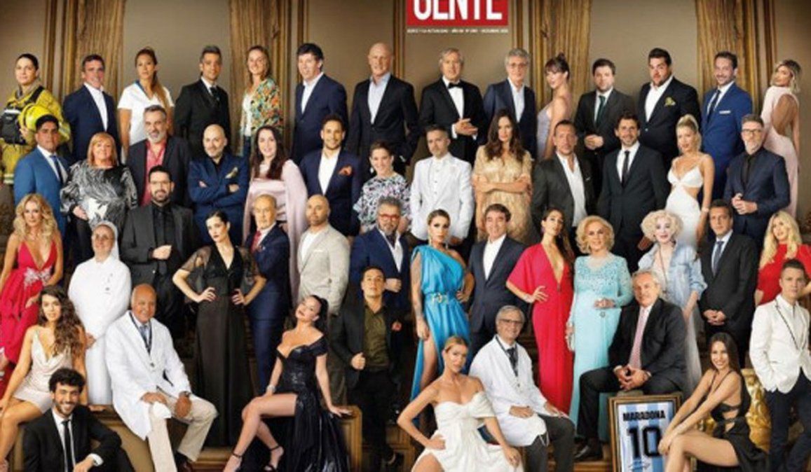 Personajes del año: quién es quién en la editada tapa de Gente