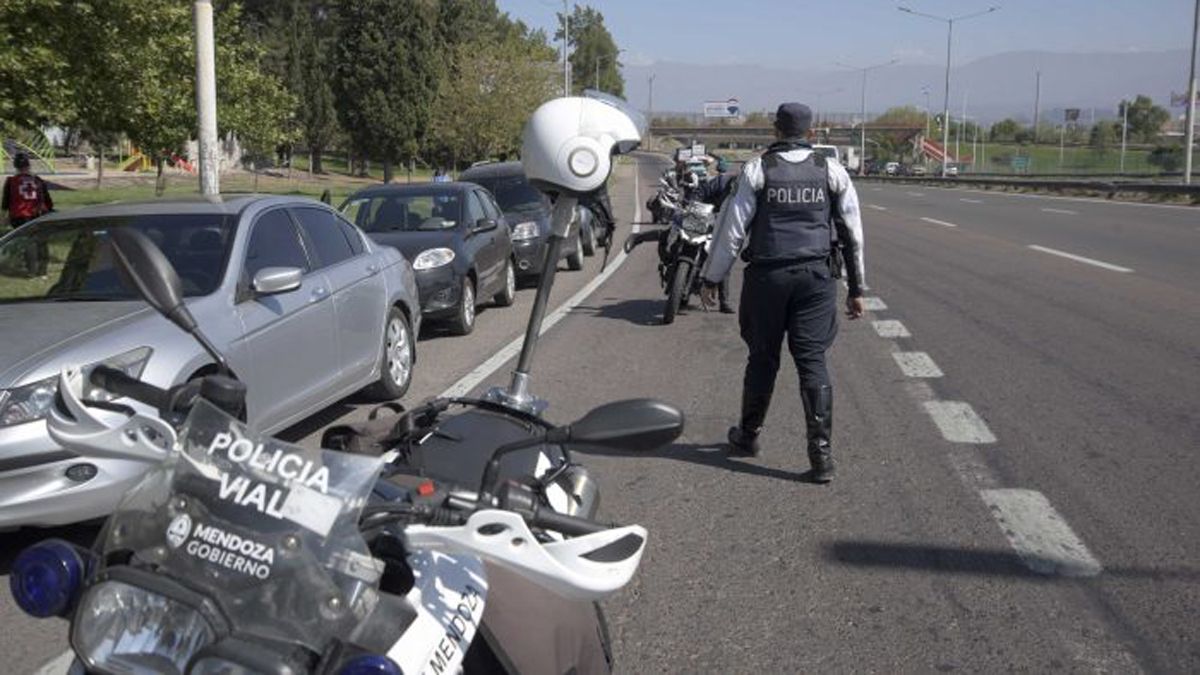 Operativos viales del Ministerio de Seguridad de Mendoza.