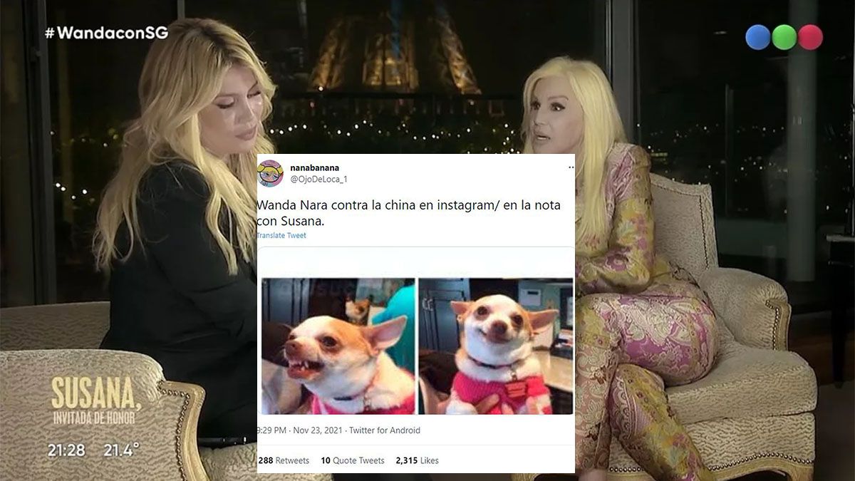 Veinte de los mejores memes de la entrevista de Susana Giménez a Wanda Nara
