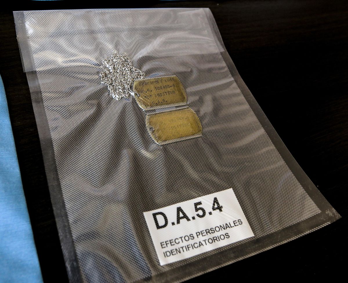 Los efectos personales fueron entregados a las familias junto con los informes identificatorios.
