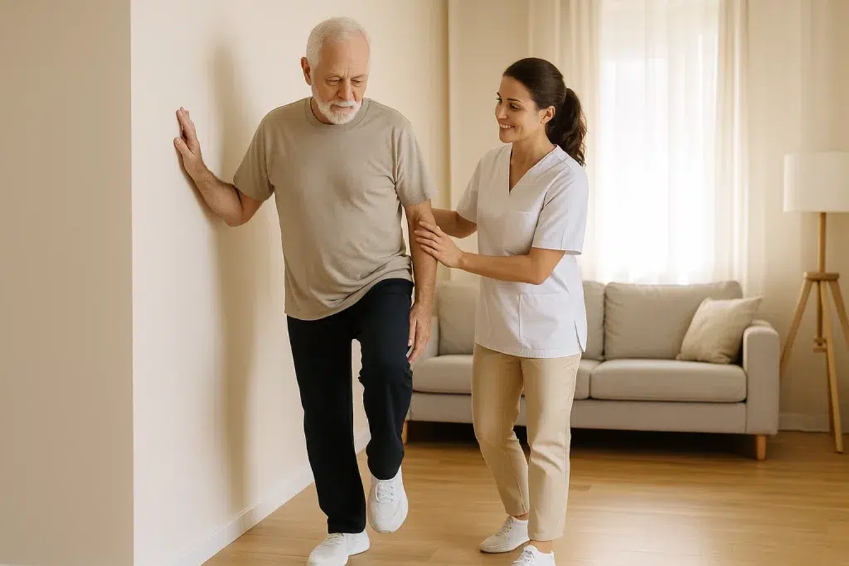 Con este ejercicio, los adultos mayores pueden prevenir caídas. Con este ejercicio, los adultos mayores pueden prevenir caídas. 